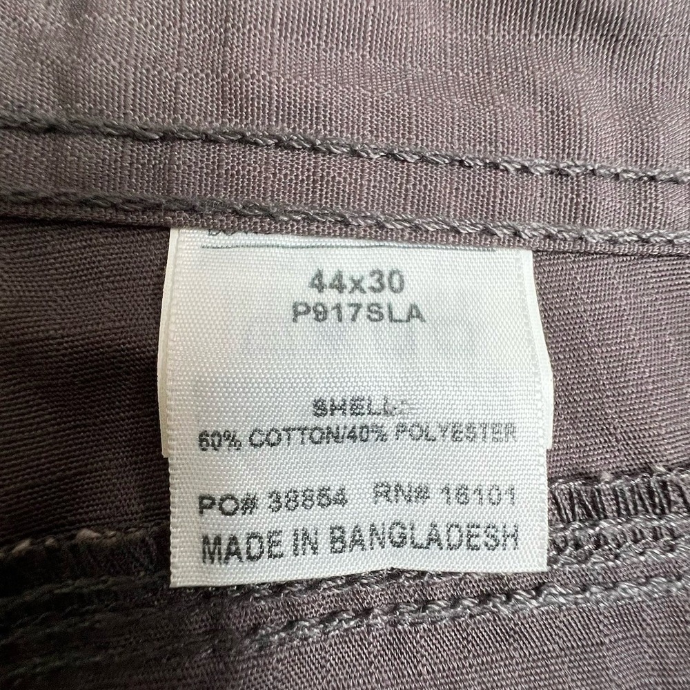Berne Mens 44X30 Gray Relaxed Straight Leg‎ Cargo Canvas Workwear Pants - Picture 7 of 8
